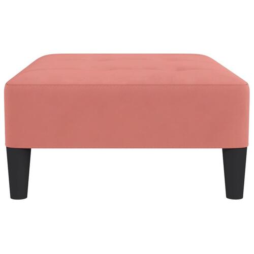 Fodskammel 78x56x32 cm fløjl pink