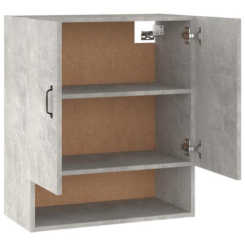 Vægskab 60x31x70 cm konstrueret træ betongrå