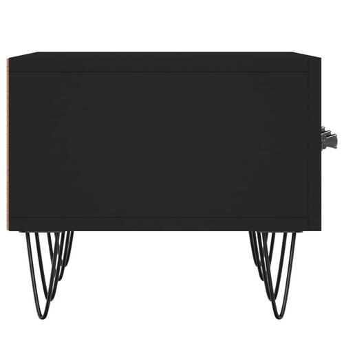 Tv-bord 150x36x30 cm konstrueret træ sort