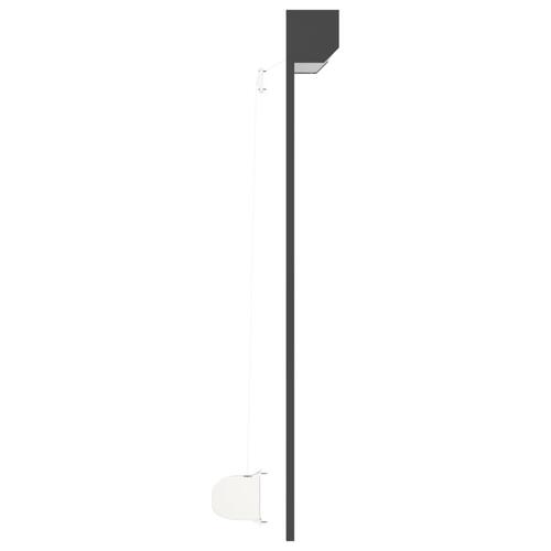 Rulleskodder aluminium 130x140 cm antracitgrå