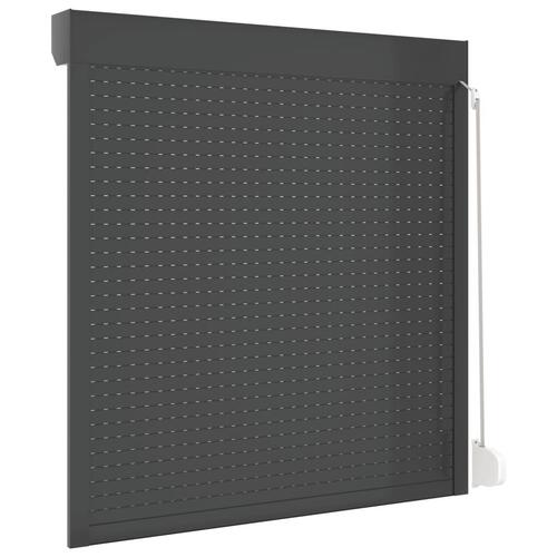 Rulleskodder aluminium 130x140 cm antracitgrå