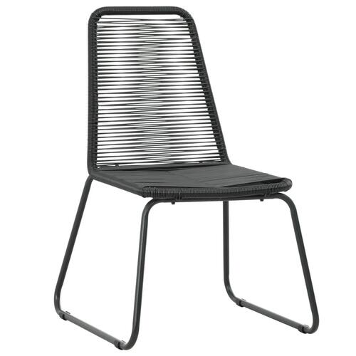 Havestole 2 stk. polyrattan sort