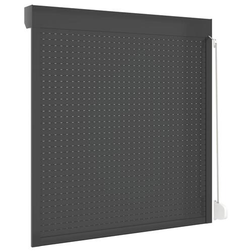 Rulleskodder aluminium 140x150 cm antracitgrå
