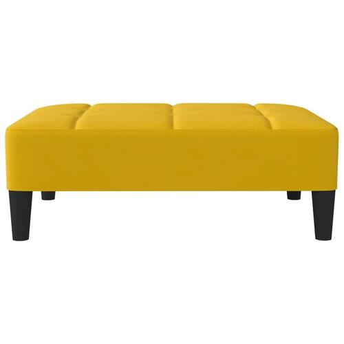 Fodskammel 78x56x32 cm fløjl gul