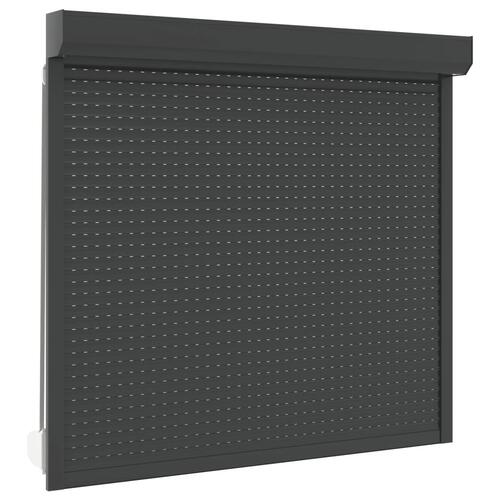 Rulleskodder aluminium 160x150 cm antracitgrå
