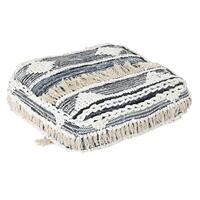 Pude Gulv Sort Striber 60 x 60 x 25 cm