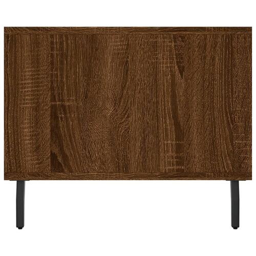Sofabord 102x50x40 cm konstrueret træ brun egetræsfarve