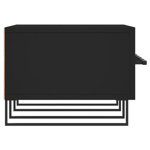 Tv-bord 150x36x30 cm konstrueret træ sort