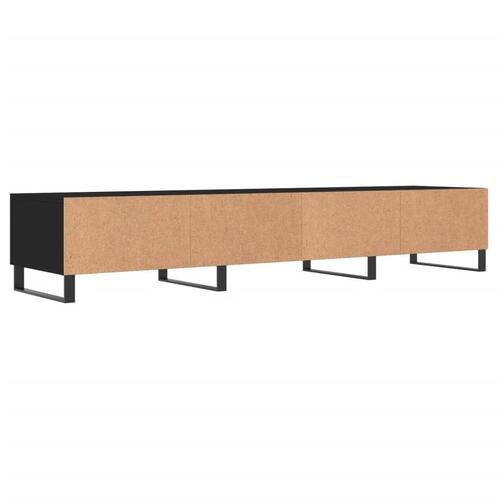 Tv-bord 150x36x30 cm konstrueret træ sort