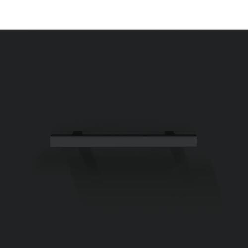 Tv-bord 150x36x30 cm konstrueret træ sort