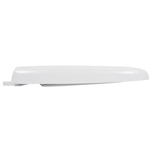Toiletsæde med soft-close og quick release-design hvid
