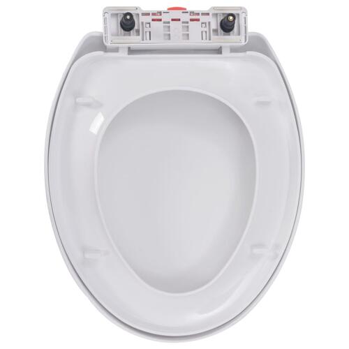 Toiletsæde med soft-close og quick release-design hvid