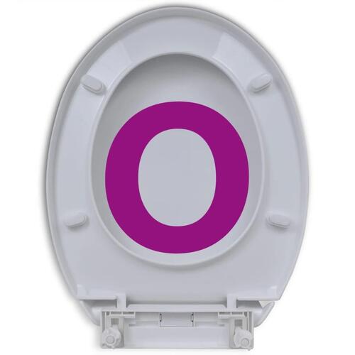 Toiletsæde med soft-close og quick release-design hvid