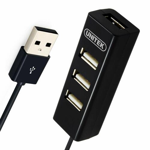 3-Port USB Hub Unitek Y-2140 Sort