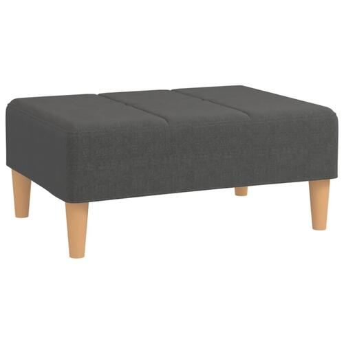 Fodskammel 78x56x32 cm stof mørkegrå