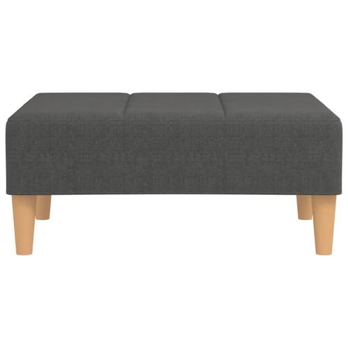 Fodskammel 78x56x32 cm stof mørkegrå