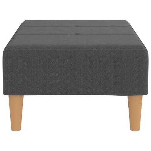 Fodskammel 78x56x32 cm stof mørkegrå