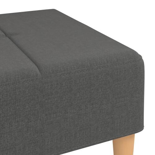 Fodskammel 78x56x32 cm stof mørkegrå