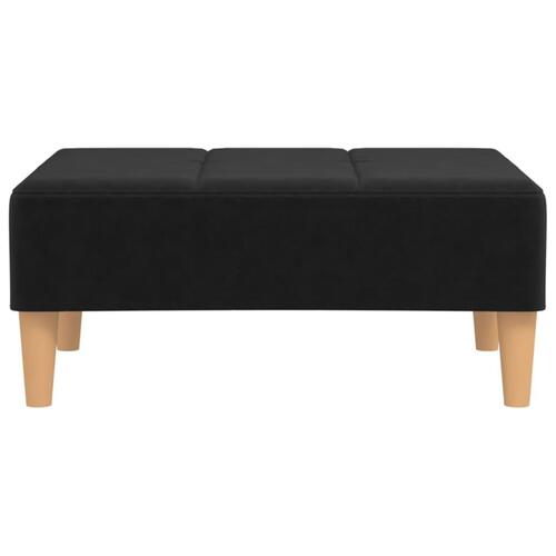 Fodskammel 78x56x32 cm stof sort
