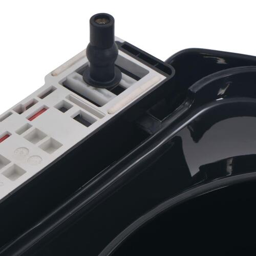Toiletsæde med soft-close og quick release-design sort