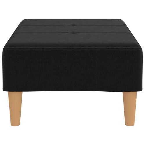 Fodskammel 78x56x32 cm stof sort
