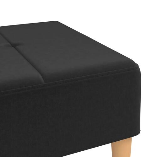 Fodskammel 78x56x32 cm stof sort