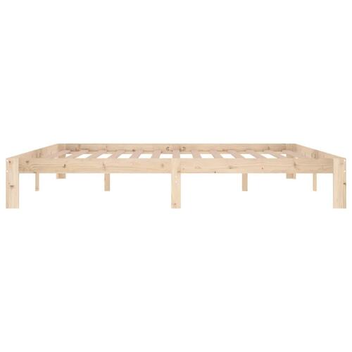 Sengeramme 200x200 cm massivt fyrretræ