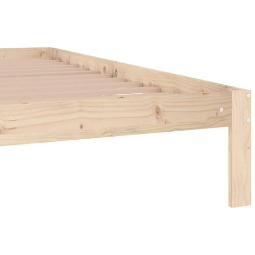 Sengeramme 200x200 cm massivt fyrretræ