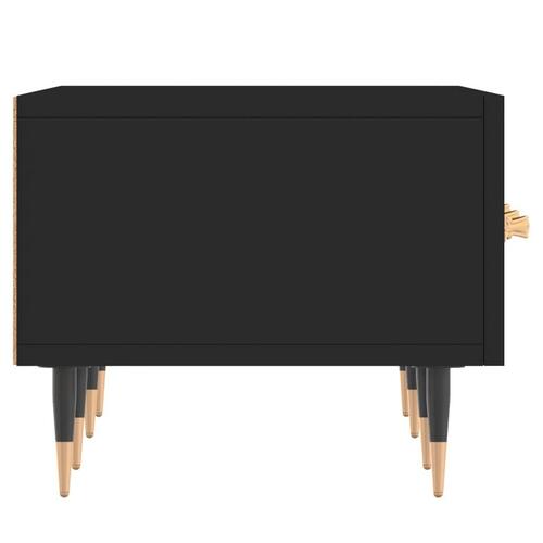 Tv-bord 150x36x30 cm konstrueret træ sort