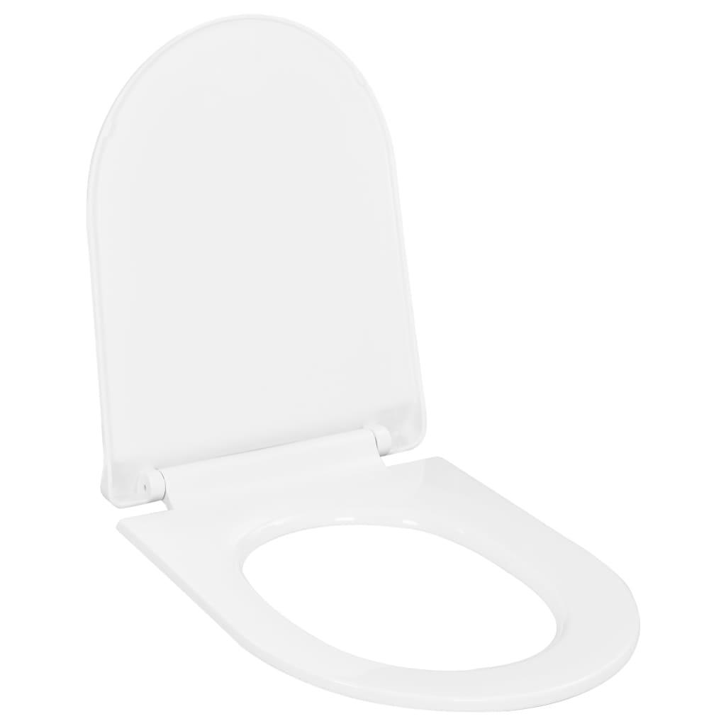 Toiletsæde med soft-close og quick release-design hvid