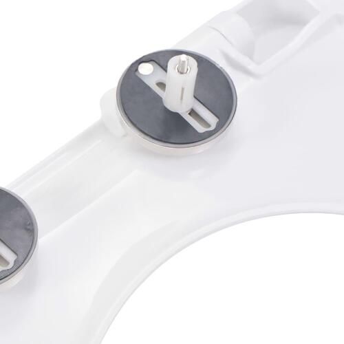 Toiletsæde med soft-close og quick release-design hvid