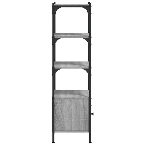 Bogreol 3 hylder 41x30x109,5 cm konstrueret træ grå sonoma-eg