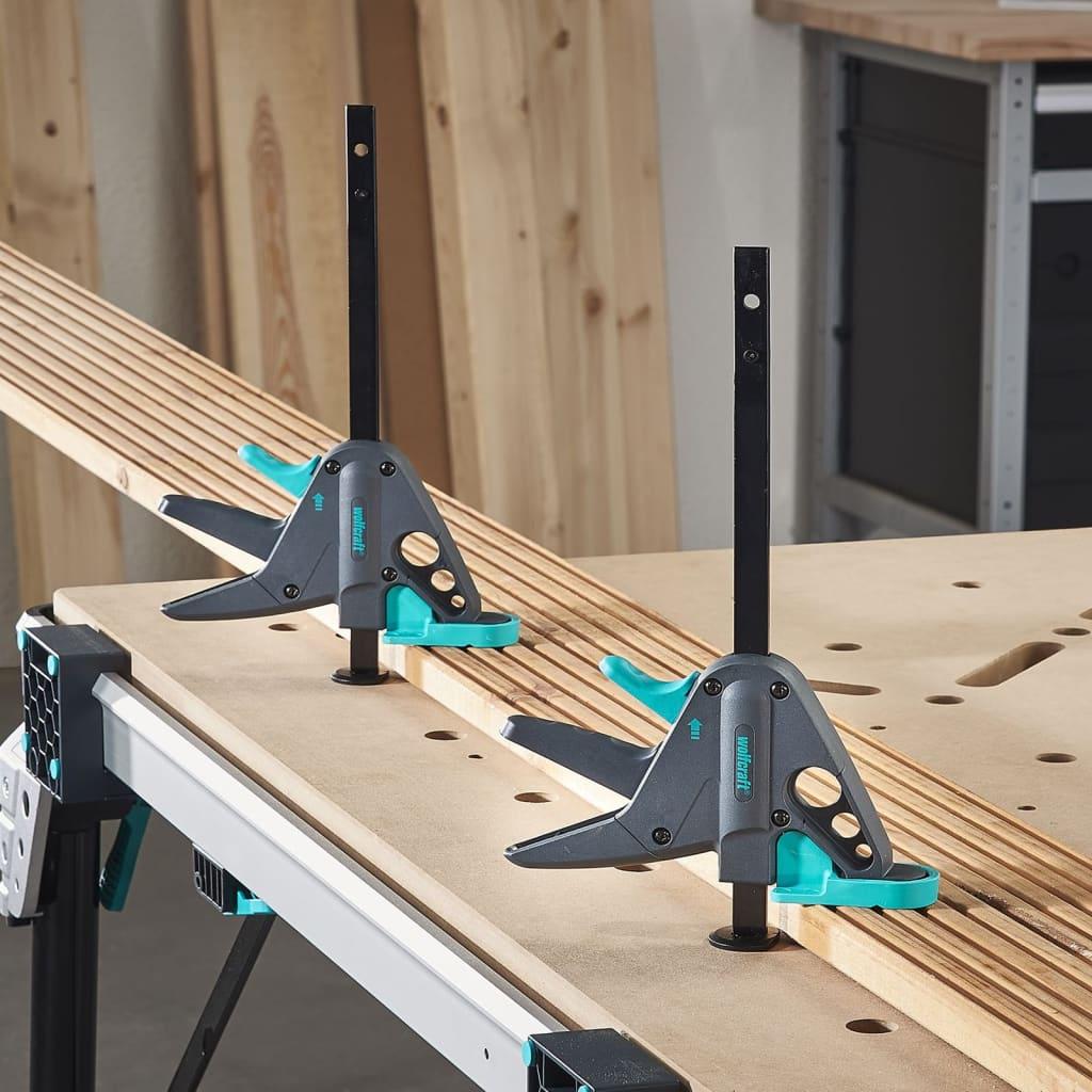 Wolfcraft skruetvinge til arbejdsbord PRO 65-150-W sort og grøn