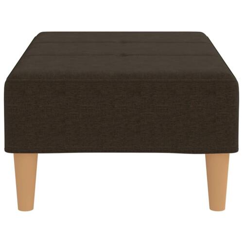 Fodskammel 78x56x32 cm stof mørkebrun