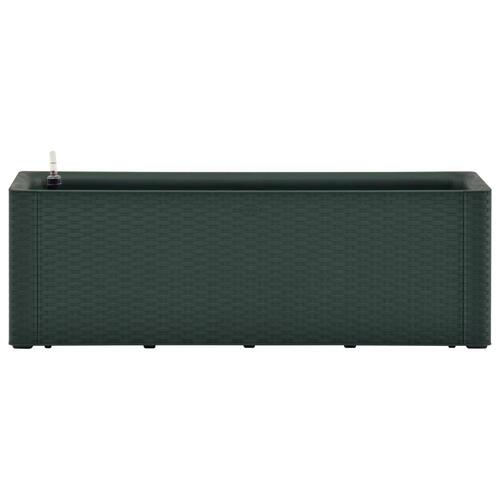 Højbed med automatisk vandingssystem 100x43x33 cm grøn