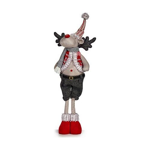 Julerensdyr 13 x 65 x 18 cm Rød Grå