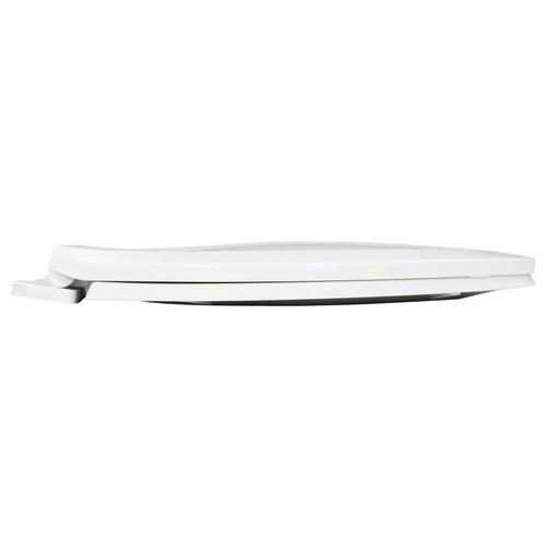 Toiletsæde med soft-close og quick release-design hvid