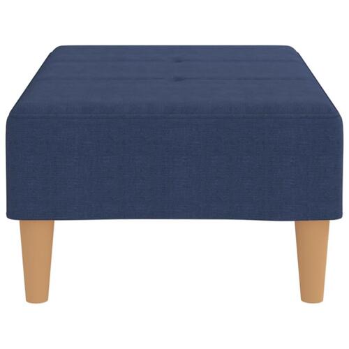 Fodskammel 78x56x32 cm stof blå