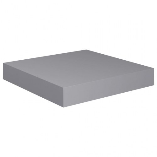 Væghylder - 4 stk. 23 × 23,5 × 3,8 cm i grå MDF