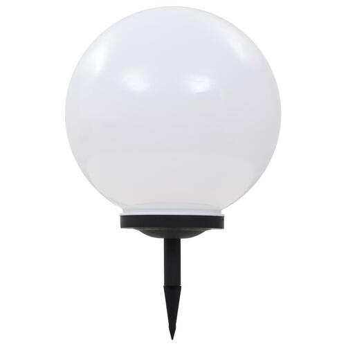 LED-solcellelampe 40 cm rund RGB-farver