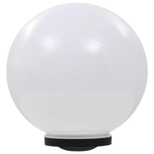 LED-solcellelampe 40 cm rund RGB-farver