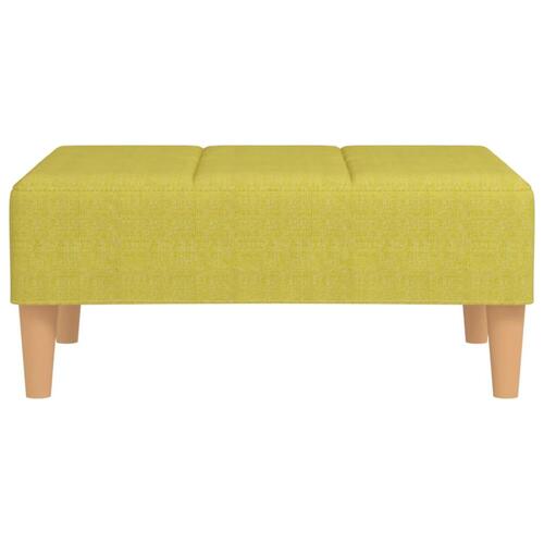 Fodskammel 78x56x32 cm stof grøn