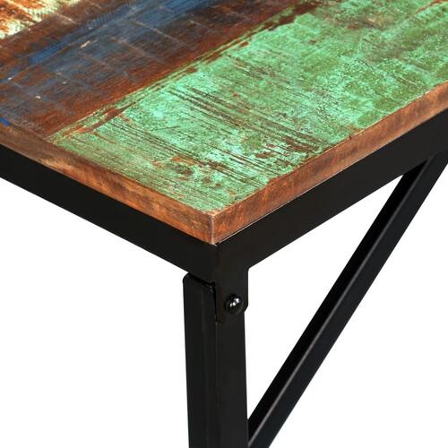 Bænk 160x35x45 cm massivt genbrugstræ