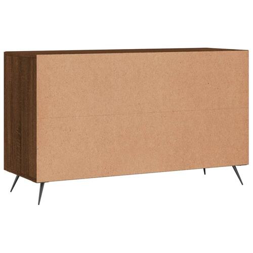 Skænk 100x36x60 cm konstrueret træ brun egetræsfarve