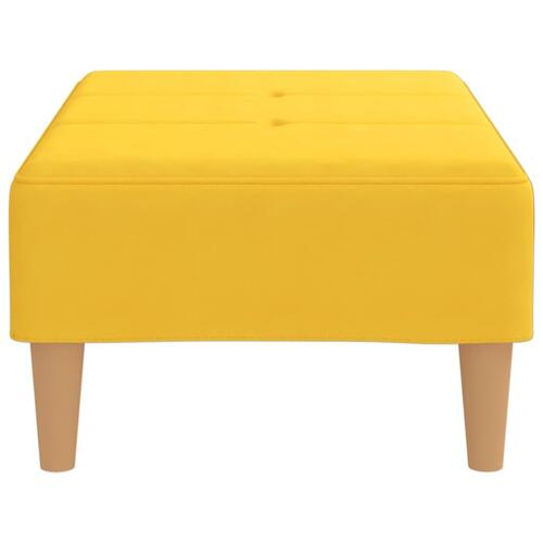 Fodskammel 78x56x32 cm stof gul