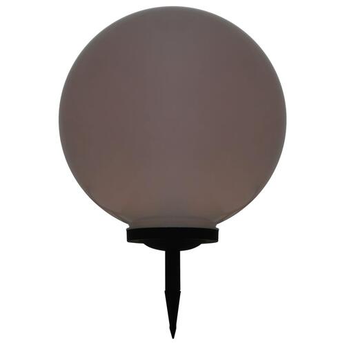 LED-solcellelampe 50 cm rund RGB-farver