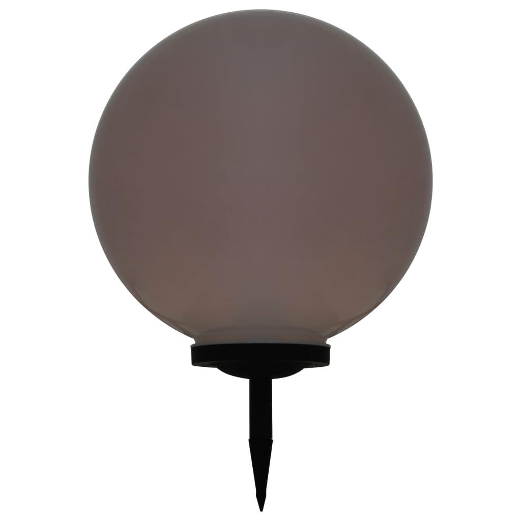 LED-solcellelampe 50 cm rund RGB-farver