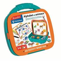 Brætspil Clementoni Magnetic Letters & Animals Case (FR)