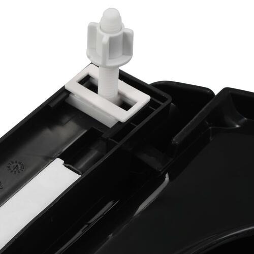 Toiletsæde med soft-close og quick release-design sort