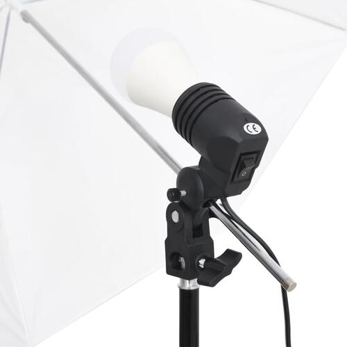 Fotolamper med baggrunde og paraplyer